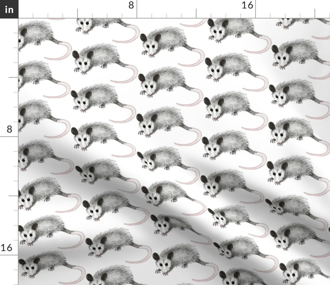 Rodent Custom Printed Fabric by Spoonflower Various Fabrics by the Yard or Fat Quarter